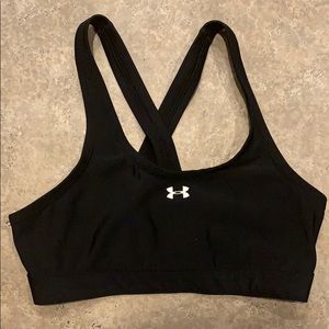 Under Armour black sports bra